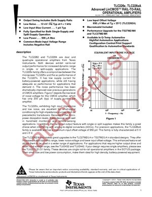 TLC2262AIPW datasheet  